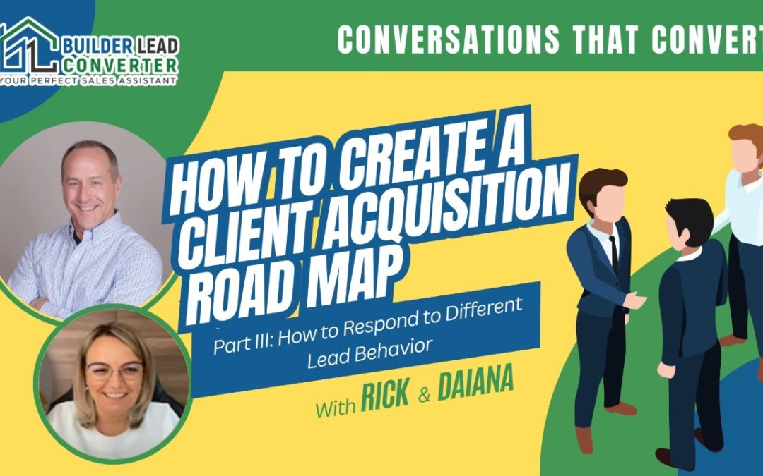 How to Create a Client Acquisition Road Map: Part III- How to Respond to Different Lead Behavior